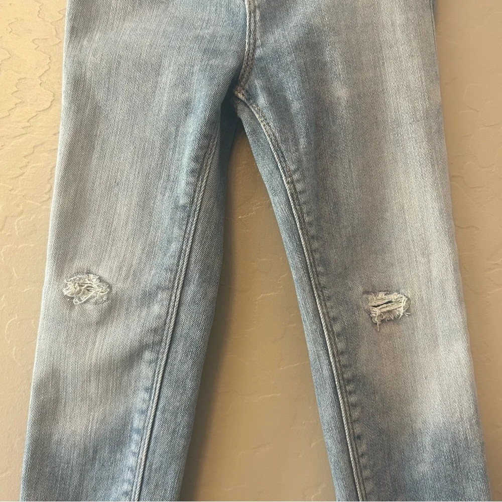 Old navy ballerina light wash distressed denim skinny jeans size 5t